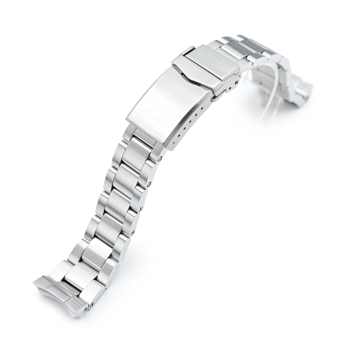 20mm Super-O Boyer Watch Band for Seiko Prospex Speedtimer SSC813 SSC815 SSC817, Stainless Steel - Brushed, V Diver Clasp