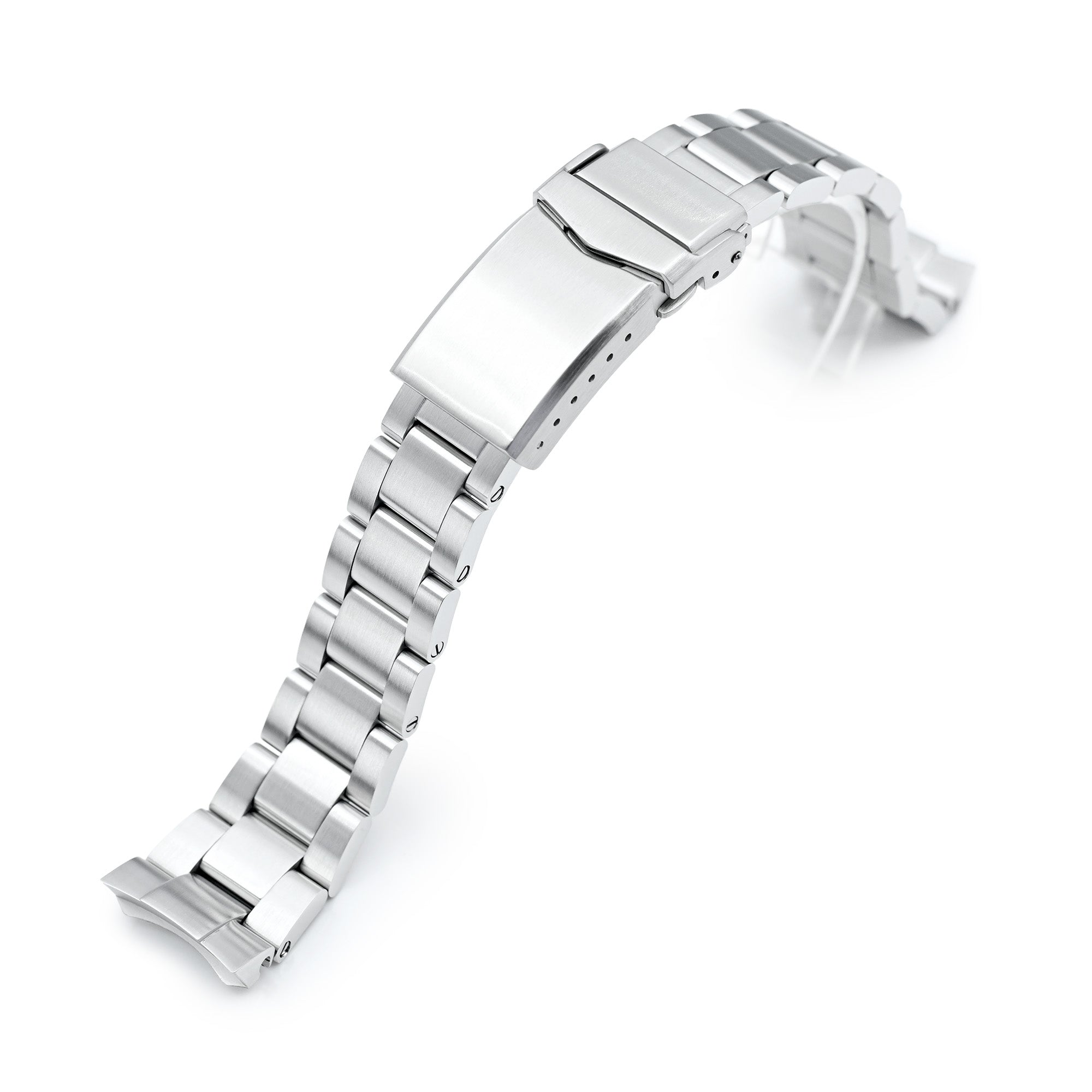 20mm Super-O Boyer Watch Band for Seiko Prospex Speedtimer SSC813 SSC815 SSC817, Stainless Steel - Brushed, V Diver Clasp