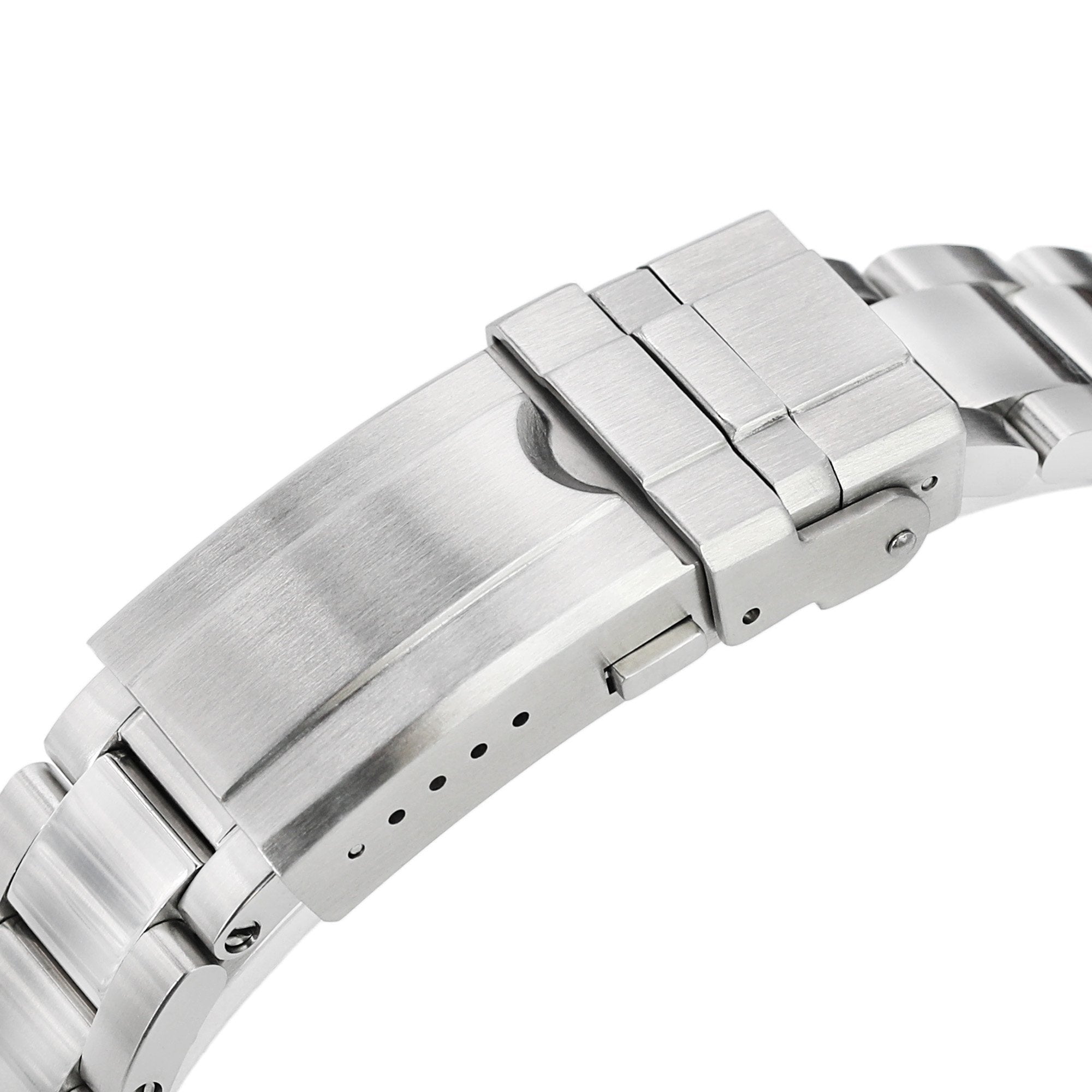 20mm Super-O Boyer Watch Band for TUD BB58, 316L Stainless Steel Brushed Turning Clasp