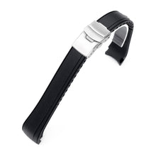 StrapXPro - SX2B Rubber Strap for New Seiko 5 Sports 40mm SRPE Series, Black Strapcode watch bands