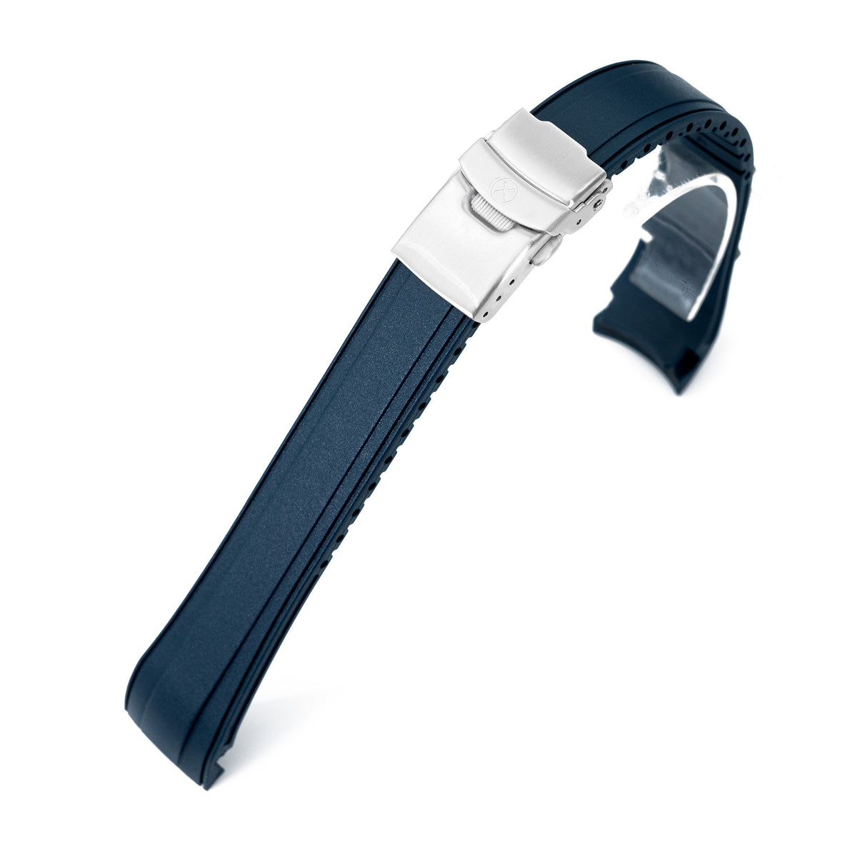 StrapXPro - SX2B Rubber Strap for New Seiko 5 Sports 40mm SRPE Series, Navy Blue Strapcode watch bands