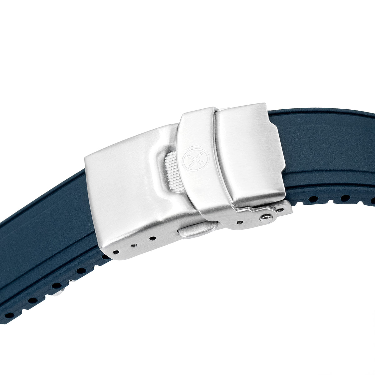 StrapXPro - SX2B Rubber Strap for New Seiko 5 Sports 40mm SRPE Series, Navy Blue Strapcode watch bands