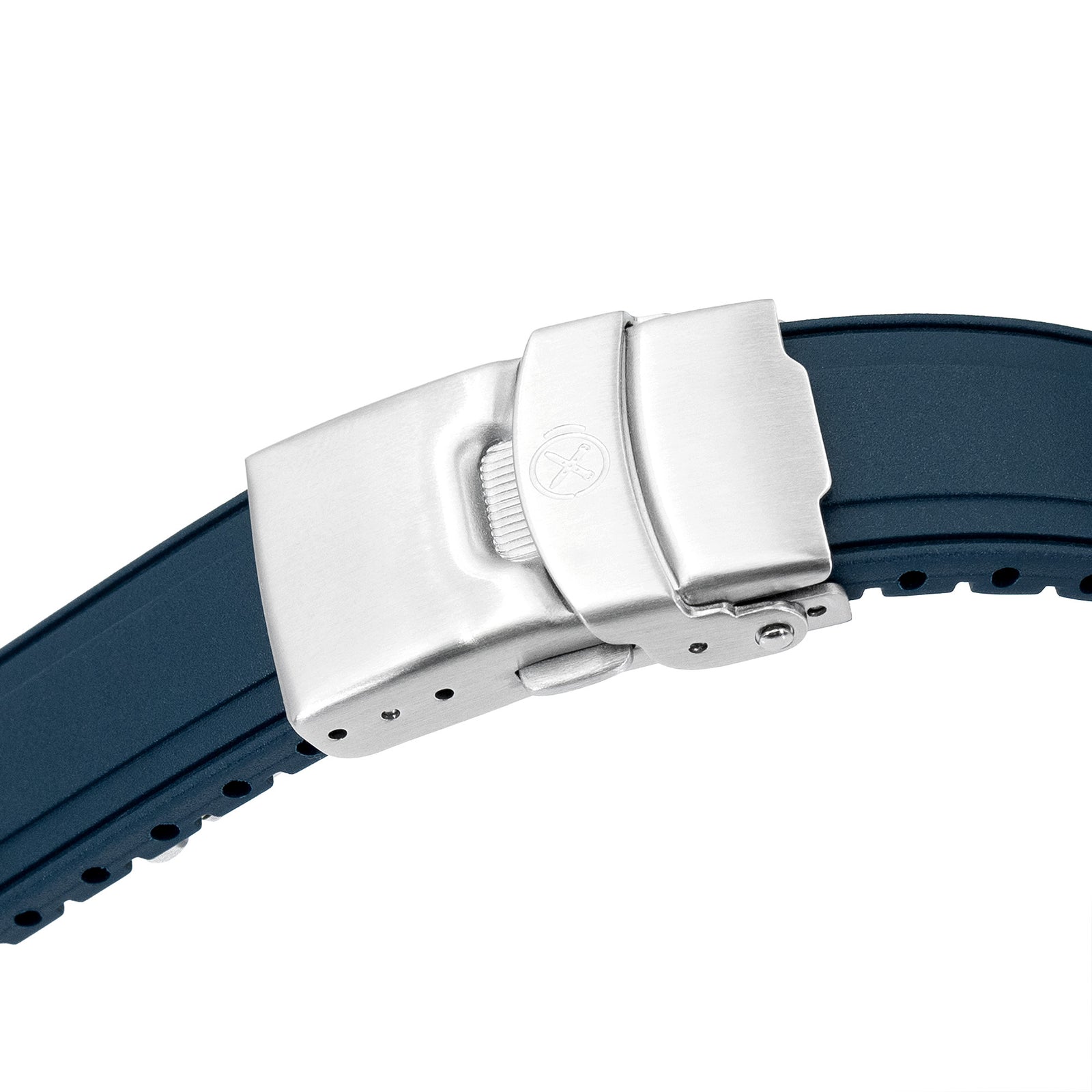 StrapXPro - SX2B (Ver.2) Rubber Strap for New Seiko 5 Sports Field Watch GMT Series, Navy Blue Strapcode watch bands