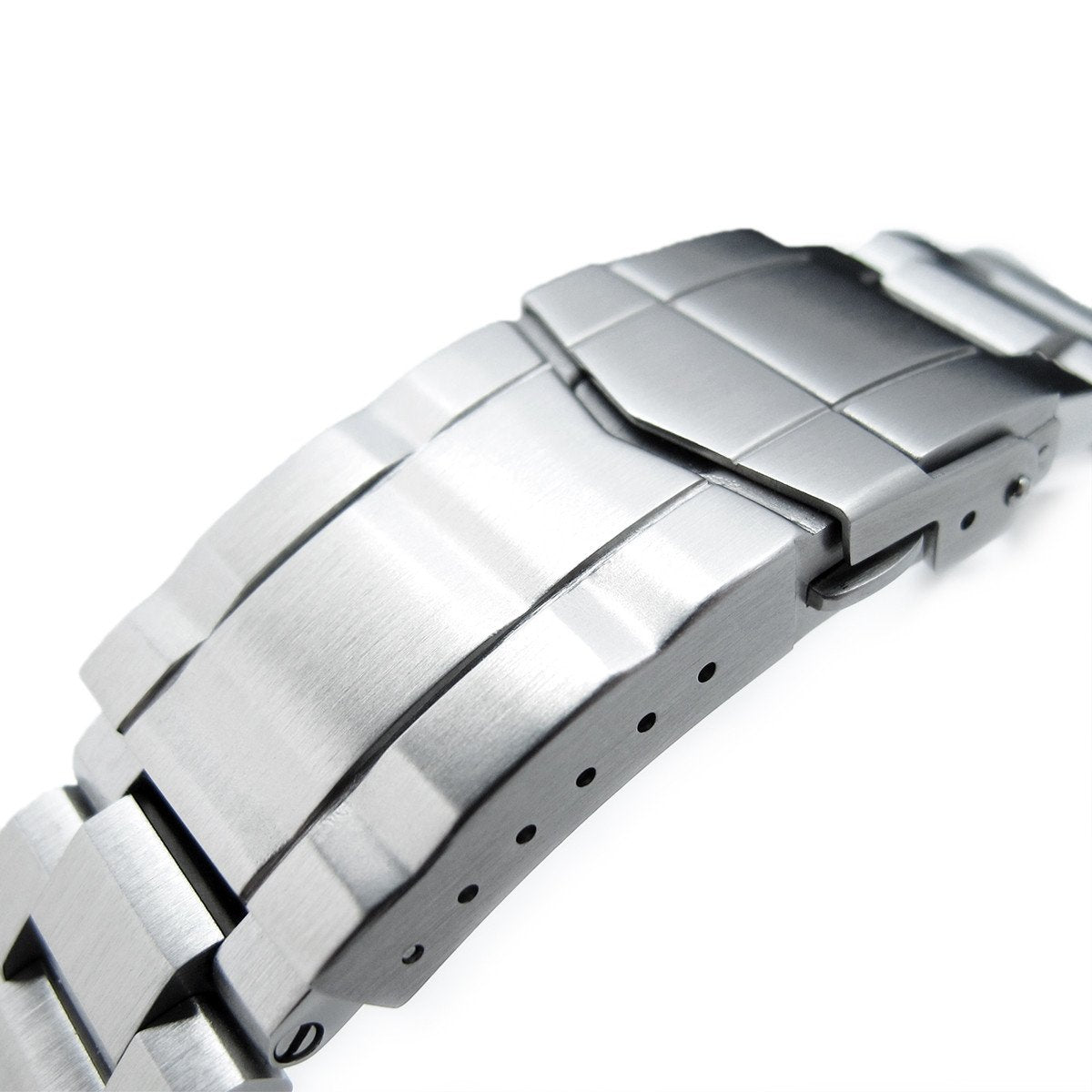 22mm Hexad 316L Stainless Steel Watch Band Straight Lug SUB Clasp Brushed Strapcode Watch Bands