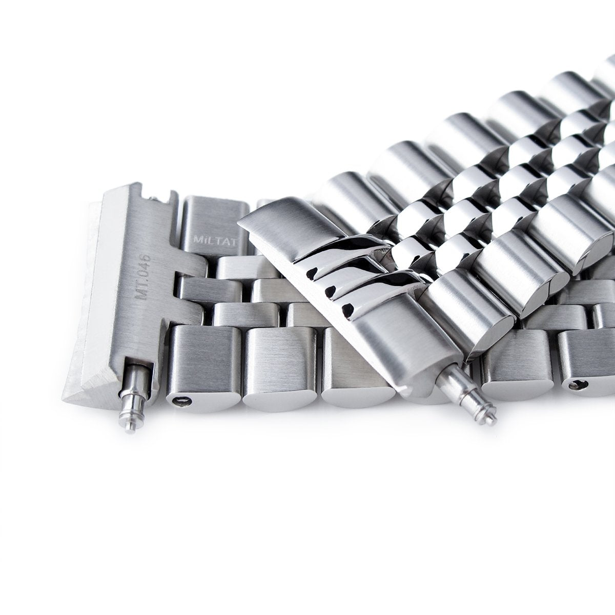 22mm Super-J Louis 316L Stainless Steel Watch Bracelet for Seiko New Turtles SRP777 &amp; PADI SRPA21 V-Clasp Brushed Strapcode Watch Bands