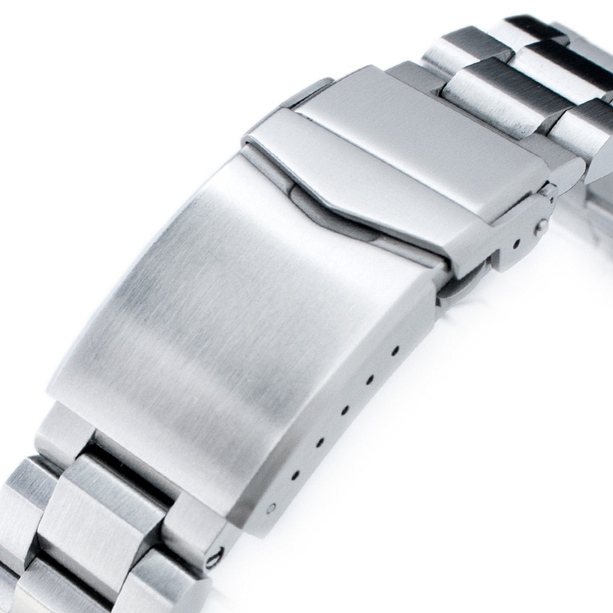 22mm Hexad 316L Stainless Steel Watch Band for Seiko New Turtles SRP777 &amp; PADI SRPA21 V-Clasp Button Double Lock Brushed Strapcode Watch Bands