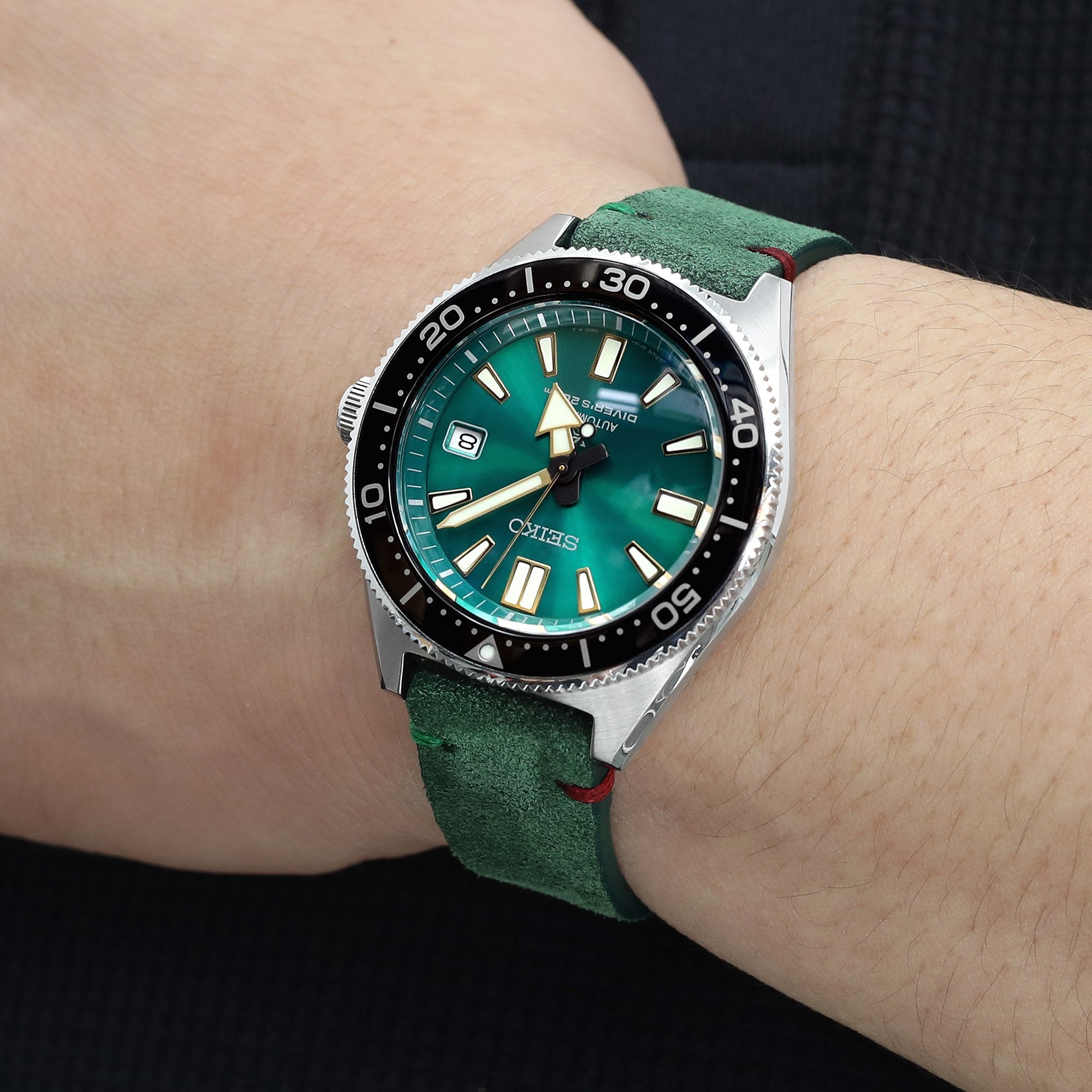 Seiko Prospex Limited Edition Sea Green SPB081J1 (SBDC059) reissue 62MAS Strapcode Watch Bands