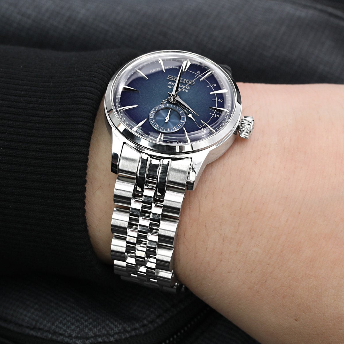 Seiko Presage SSA361 Starlight Cocktail Time Power Reserve Limited Edition Automatic Watch Strapcode Watch Bands