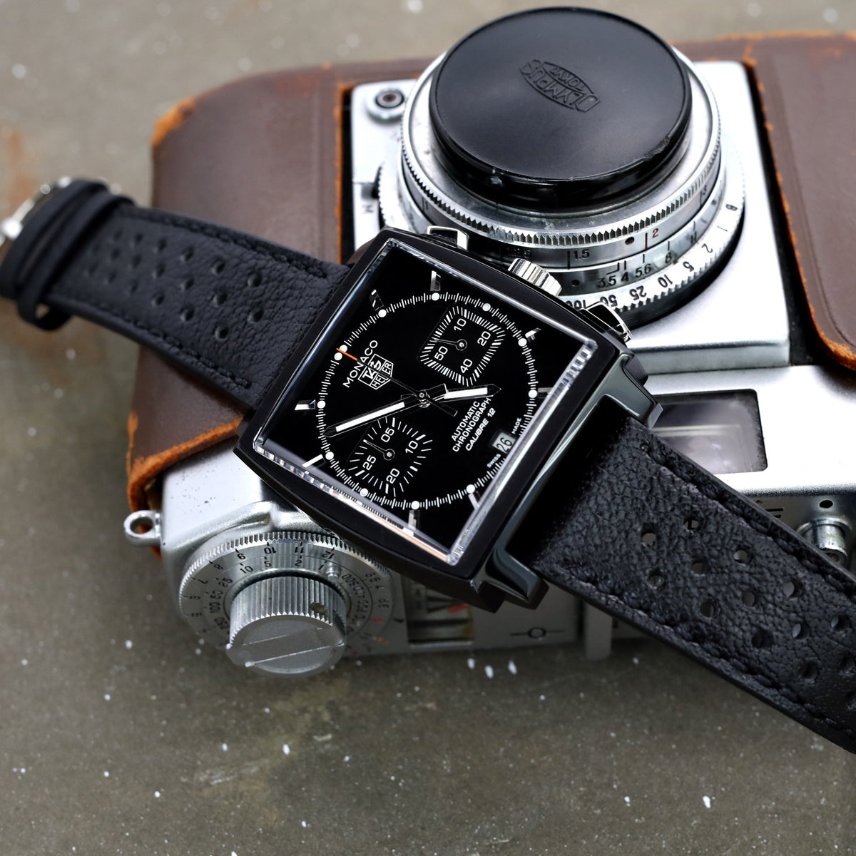 TAG Heuer CAW211M.FC6324 Monaco Calibre 12 Automatic Chronograph Watch Strapcode Watch Bands