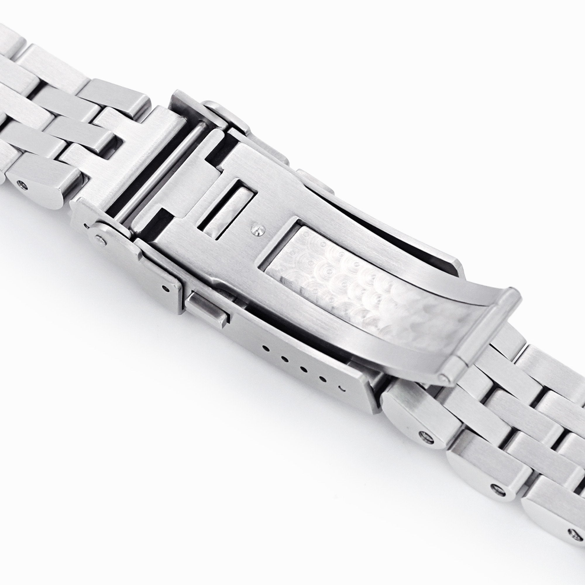 20mm Angus-J Louis 316L Stainless Steel Watch Bracelet for TUD BB58 Brushed Turning Clasp Strapcode Watch Bands