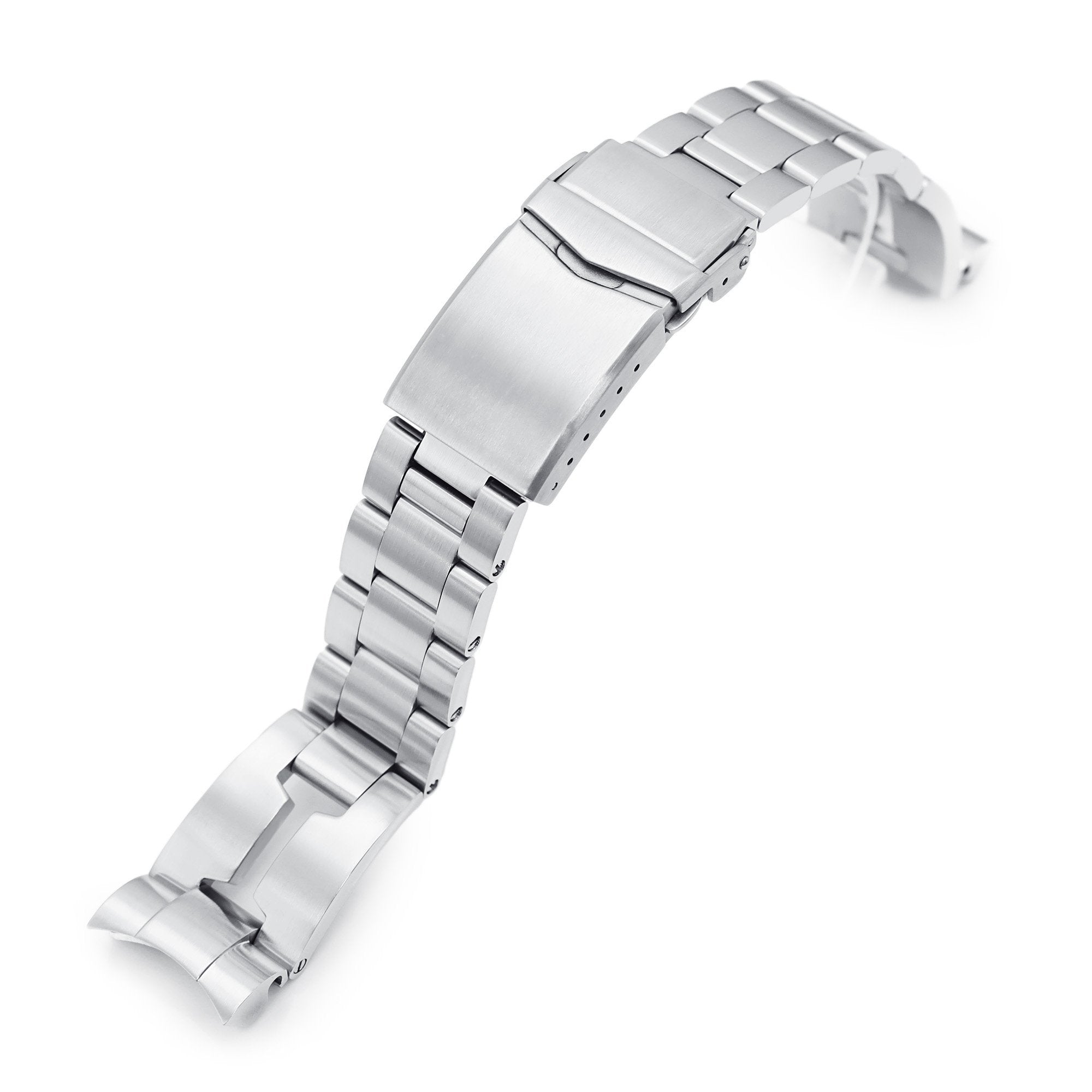 20mm Retro Shaver Blade 316L Stainless Steel Watch Bracelet for TUD BB58 Brushed V-Clasp Strapcode Watch Bands