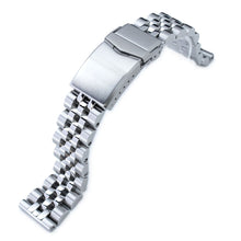 22mm Angus-J Louis 316L Stainless Steel Watch Bracelet Straight End 1.8 Universal Ver. Brushed V-Clasp Strapcode Watch Bands