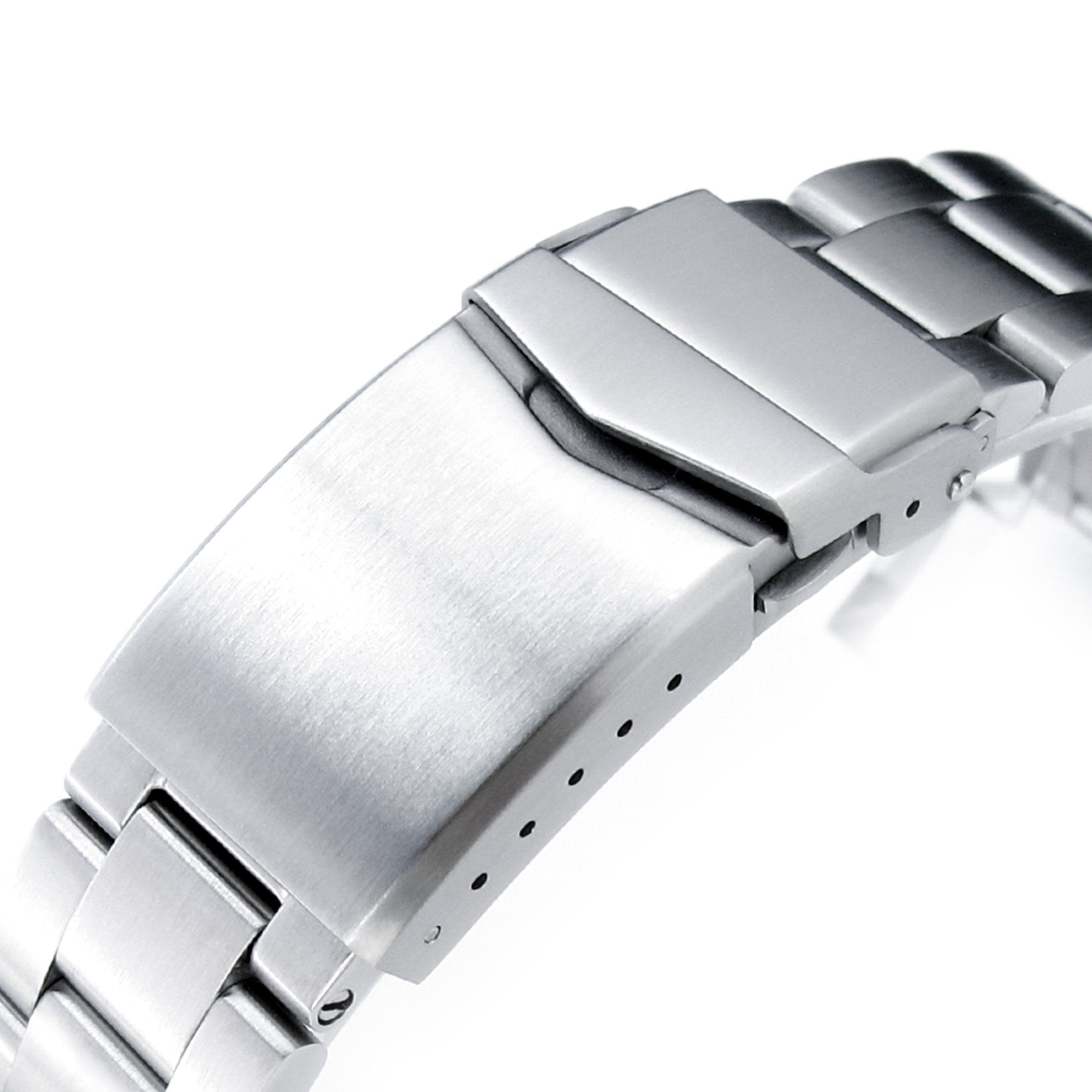 22mm Retro Shaver Blade 316L Stainless Steel Watch Bracelet for Orient Kamasu Brushed V-Clasp Strapcode Watch Bands