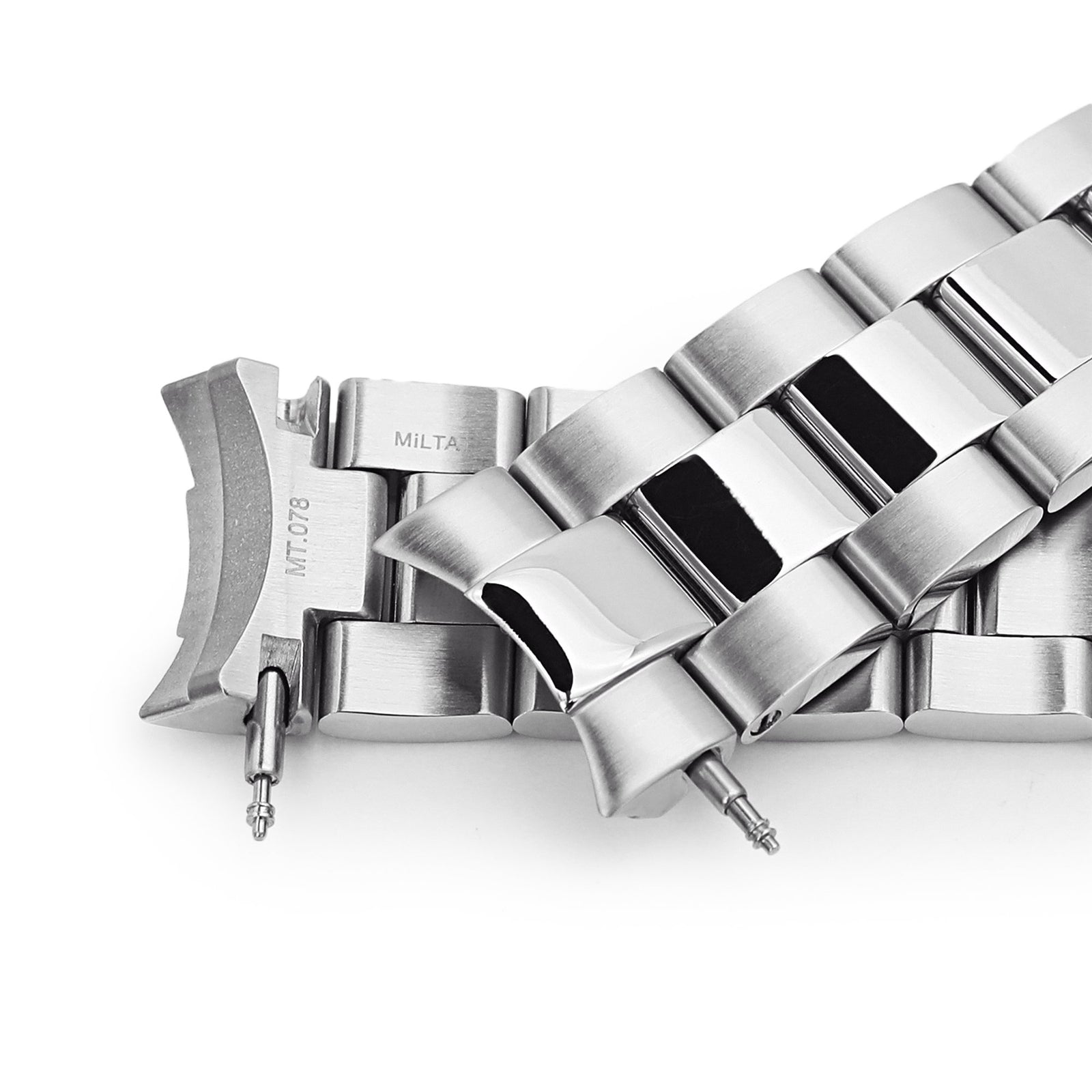 20mm Super-O Boyer 316L Stainless Steel Watch Band for Seiko SARB035, Brushed and Polished V-Clasp Strapcode Watch Bands