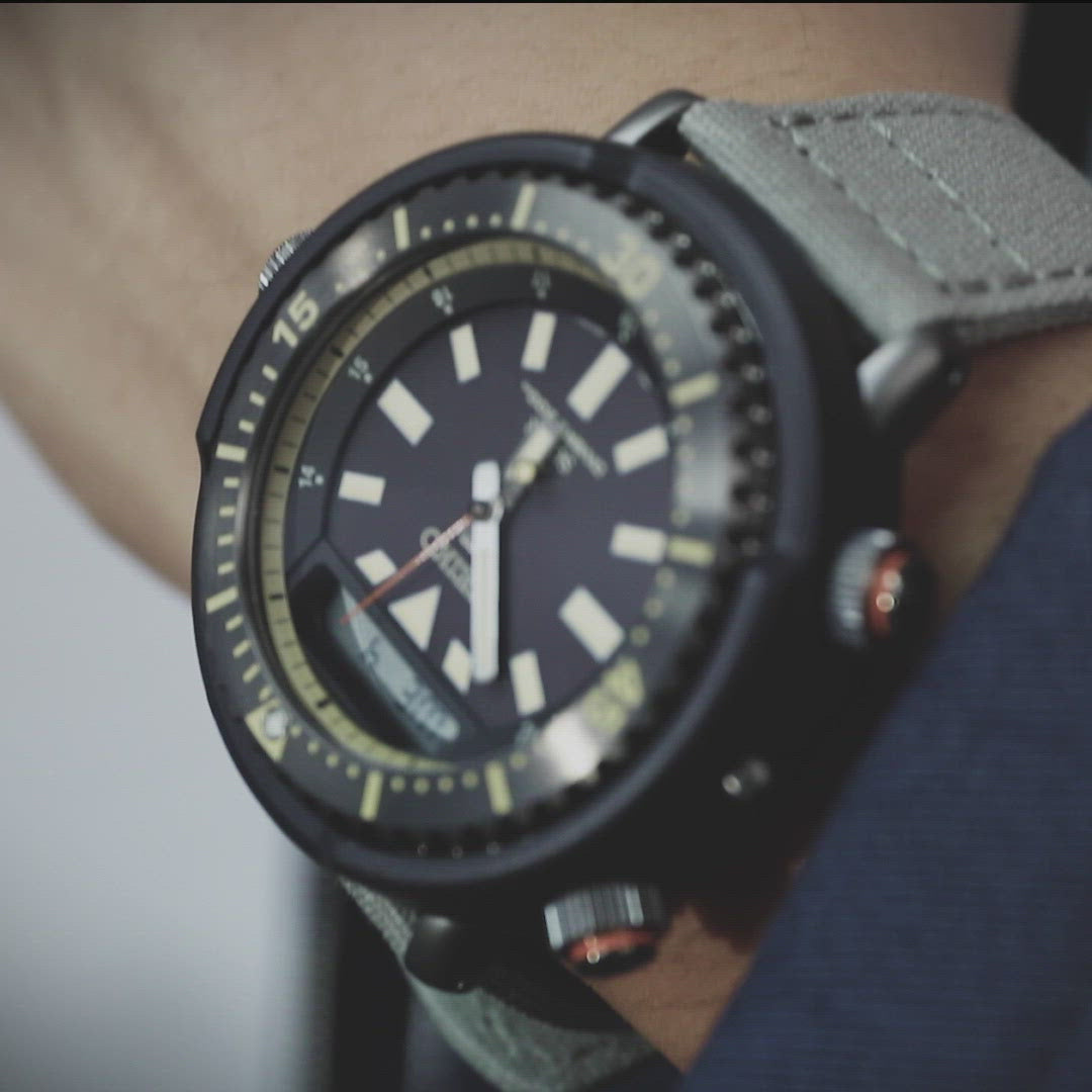 Khaki Green Quick Release Canvas Watch Strap, 20mm or 22mm