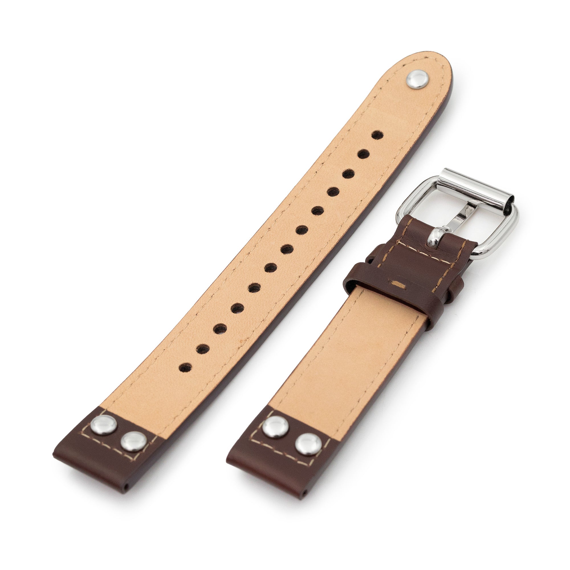 The Nav-39 2-Piece Leather Watch Band by HAVESTON Straps Strapcode watch bands