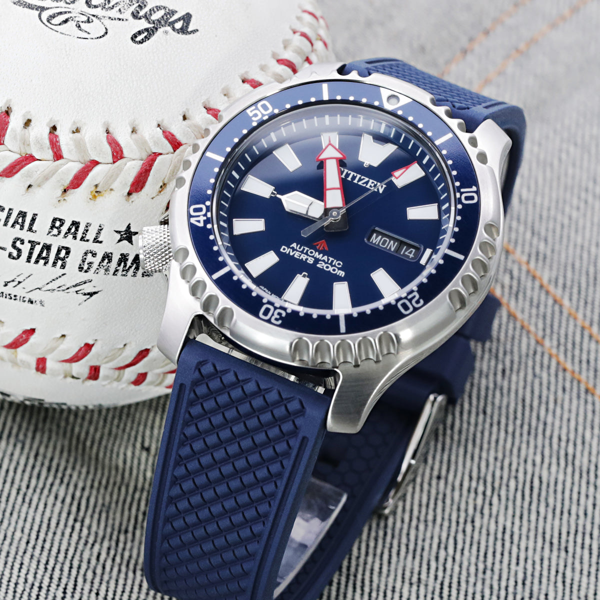 HONEY Blue FKM Quick Release Rubber Strap, 20mm or 22mm