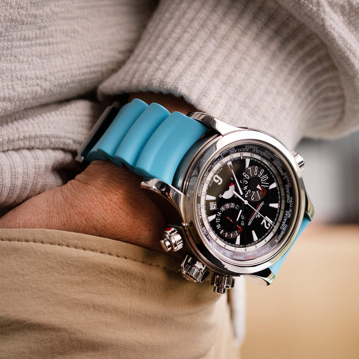 Jaeger LeCoultre Master Compressor Extreme World Chronograph Q1768470 Strapcode watch bands