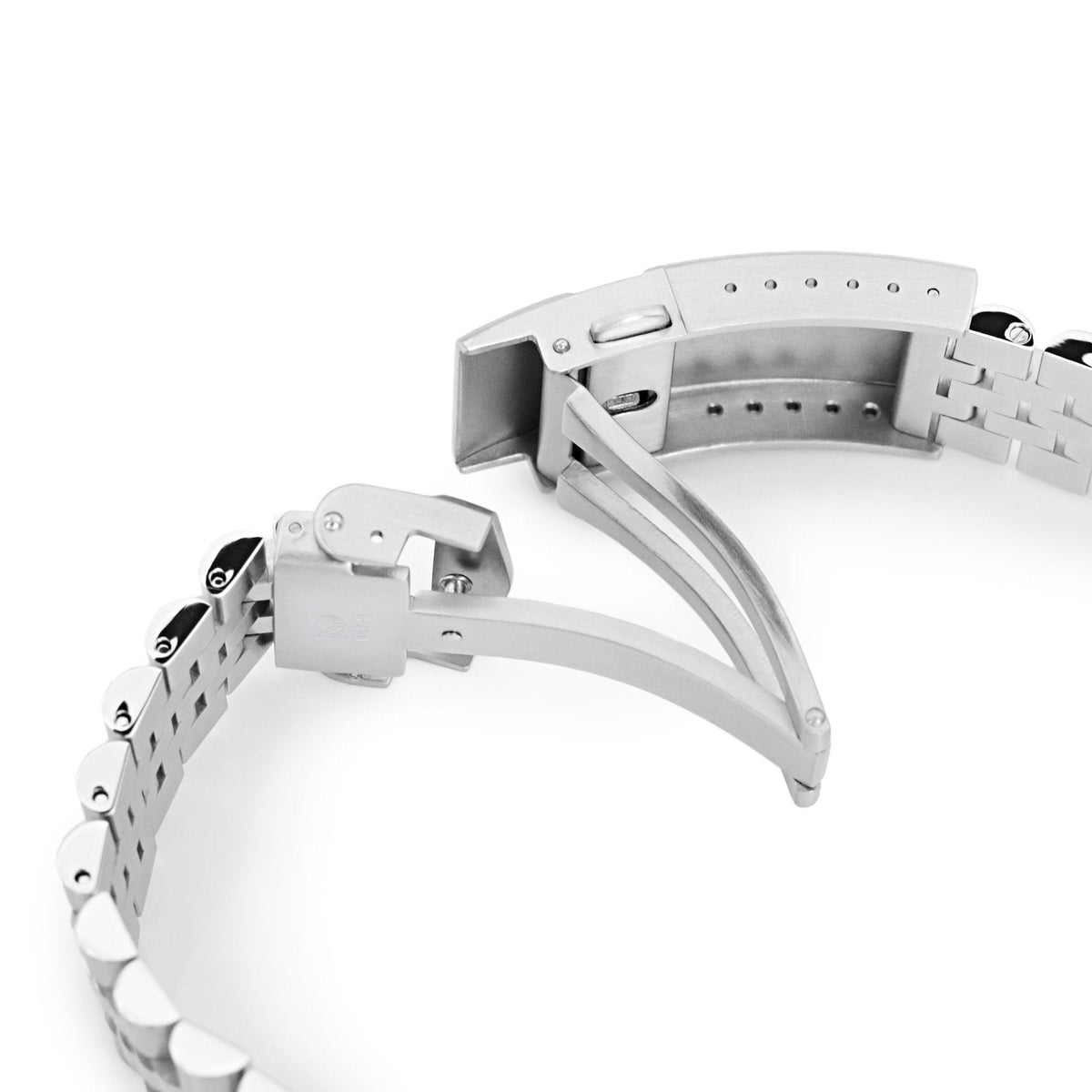 Super-J Louis 20mm Stainless Steel Straight End Bracelet for Watches