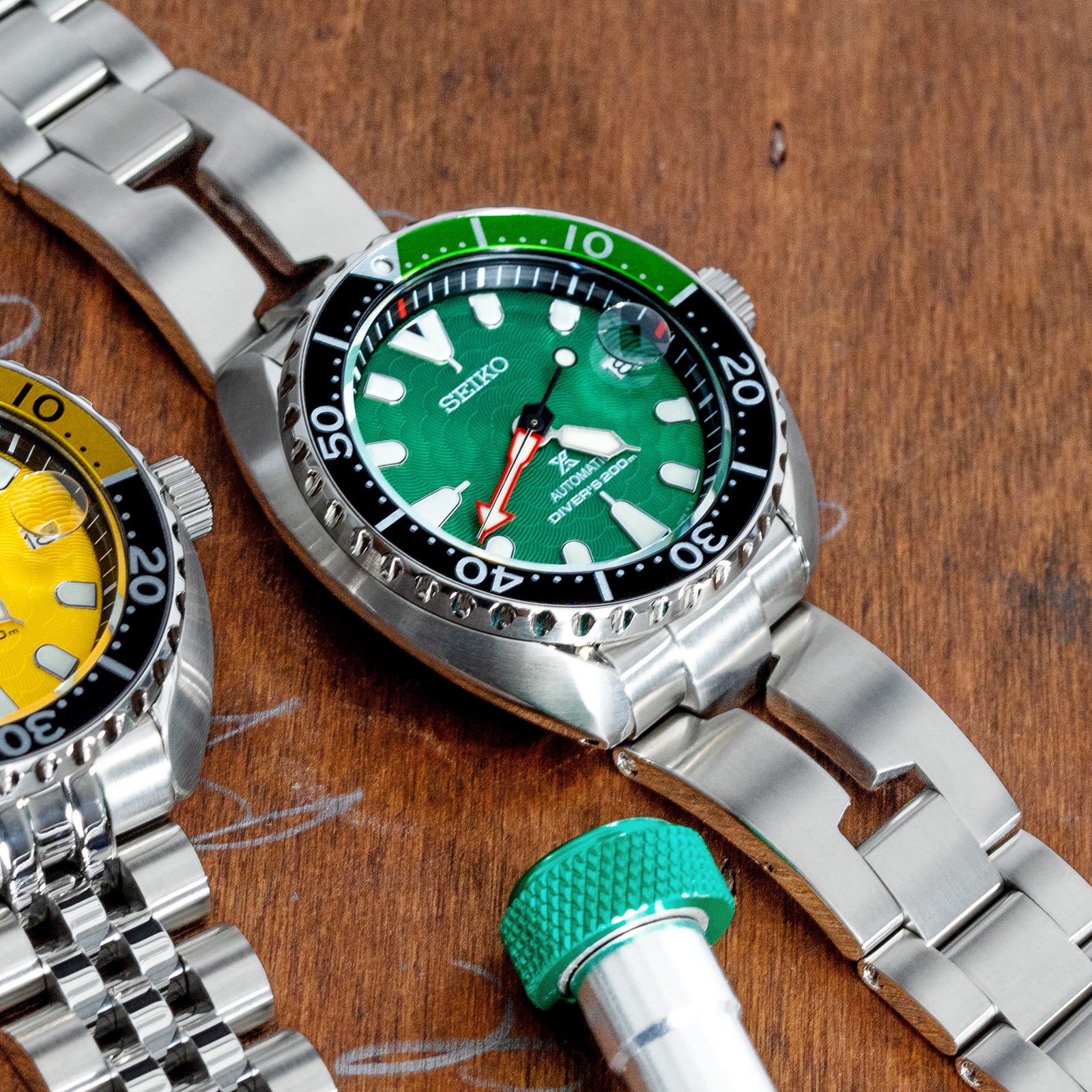 20mm Retro Shaver Blade Stainless Steel Bracelet for Seiko Mini Turtle