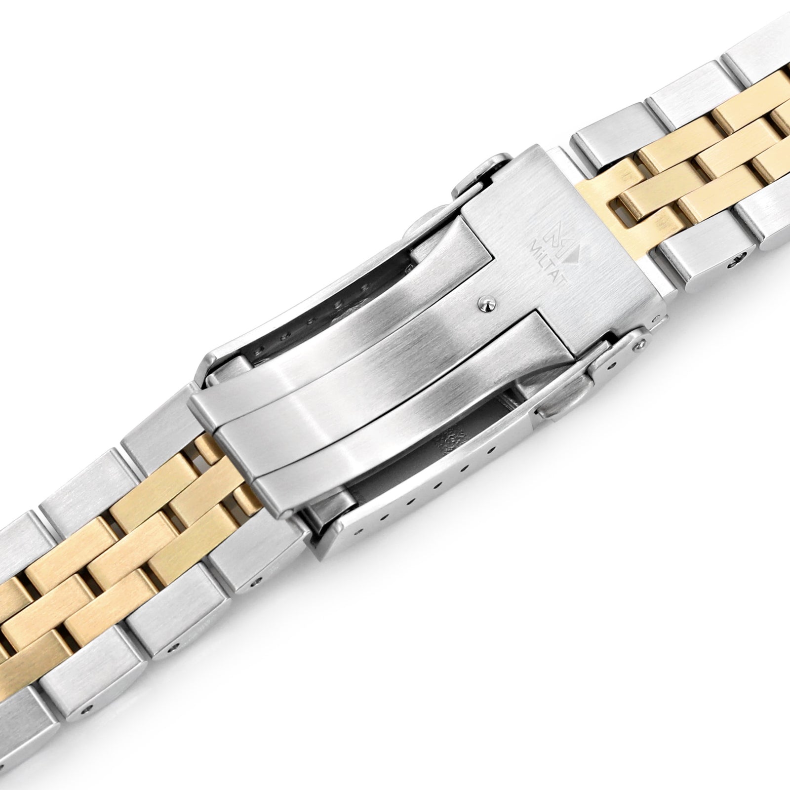 Angus-J Louis 20mm Two-Tone Stainless Steel Bracelet for Seiko Alpinist SARB017