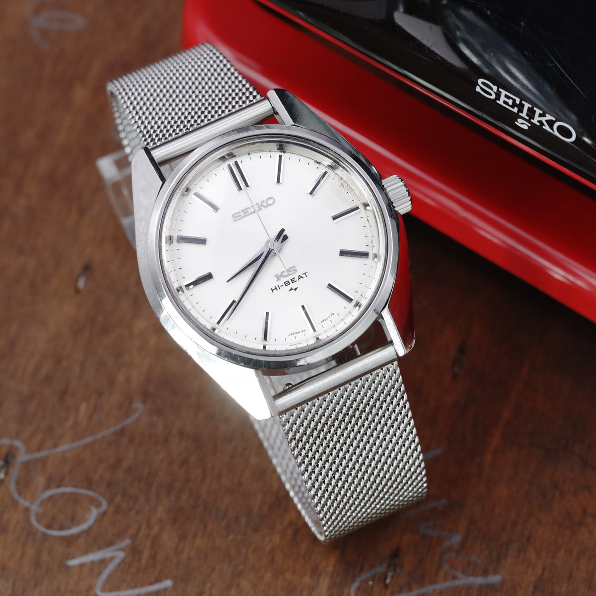 strapcode watch bands, King Seiko 45 7001 Hi Beat