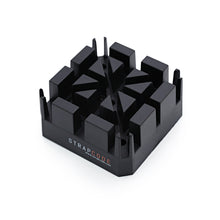 Black Bracelet Holding Block with Standard Slots for Watch Adjustment
