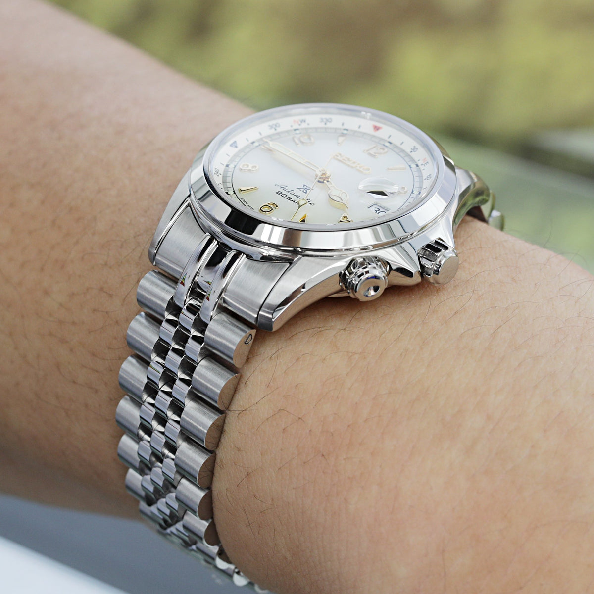 Seiko Prospex Cream Alpinist SPB123J1 Strapcode Watch Bands