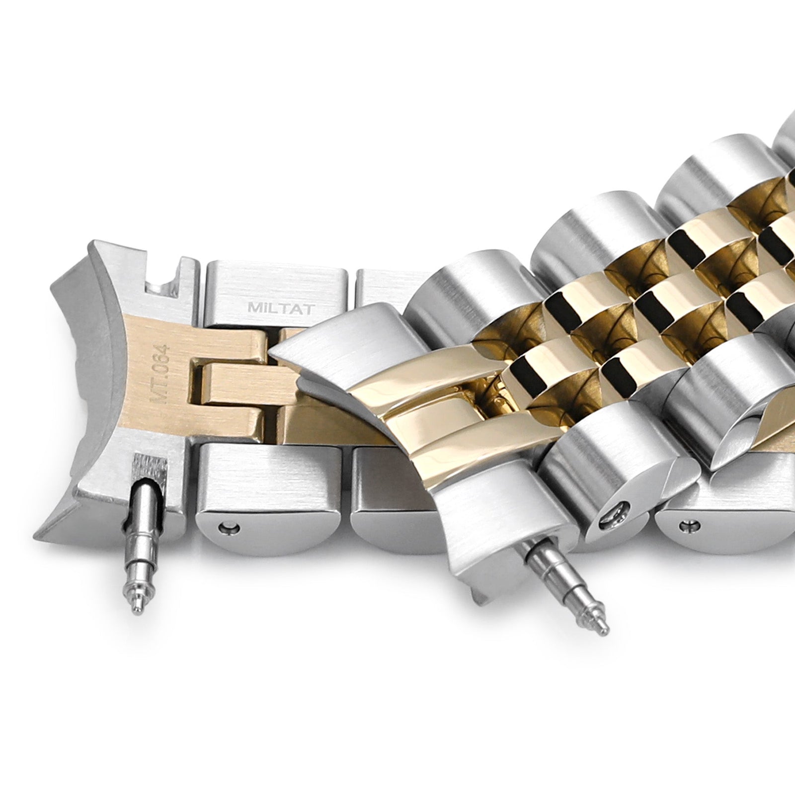 Angus-J Louis 20mm Two-Tone Stainless Steel Bracelet for Seiko Alpinist SARB017