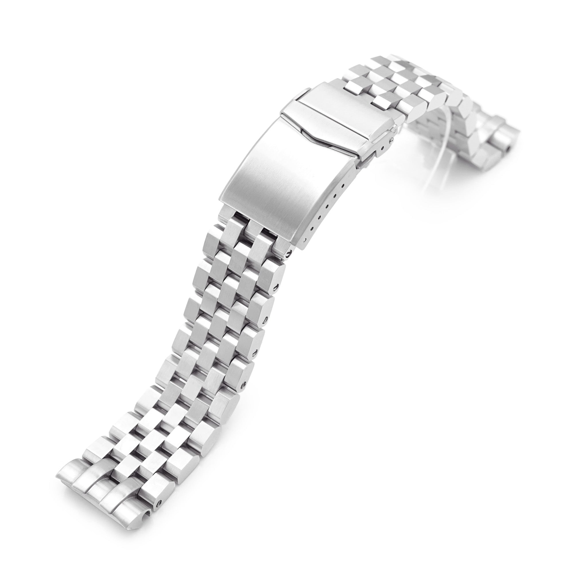 22mm Super Engineer II 316L Stainless Steel Watch Bracelet for Seiko New Turtles SRP777 & PADI SRPA21 V-Clasp Button Double Loc Strapcode Watch Bands